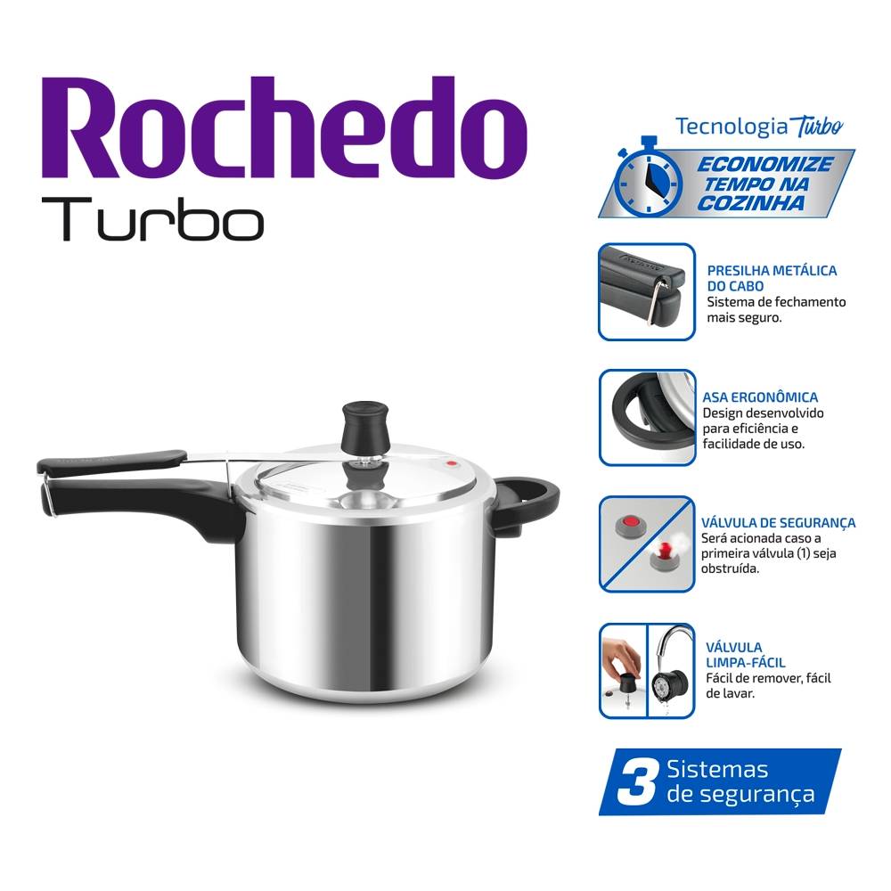 Panela-de-Pressao-Rochedo-Turbo-Polida-com-Fechamento-Interno-e-4-5L-de-capacidade