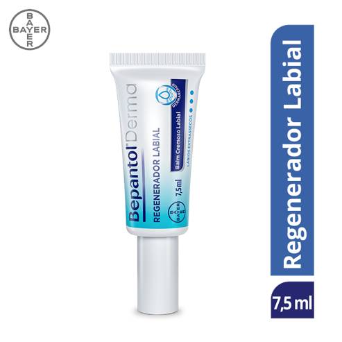 Bepantol Derma Hidratante Regenerador Labial 7,5ml, Balm Cremoso Labial