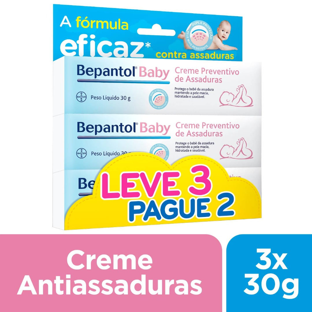 Bepantol Baby Creme 30g Leve 3 e Pague 2