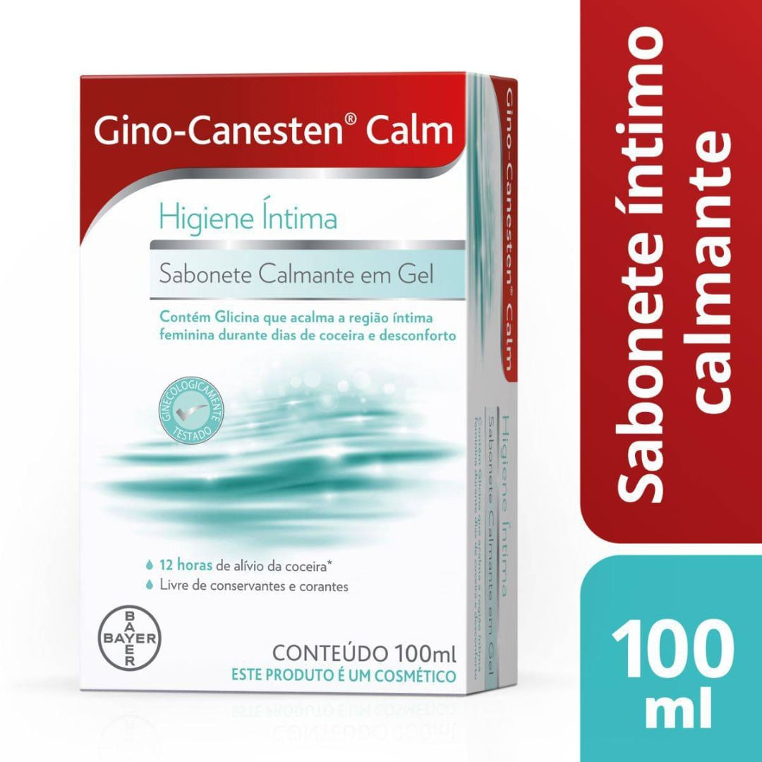Gino-Canesten Calm Sabonete Íntimo em Gel para Coceira Vaginal 100ml