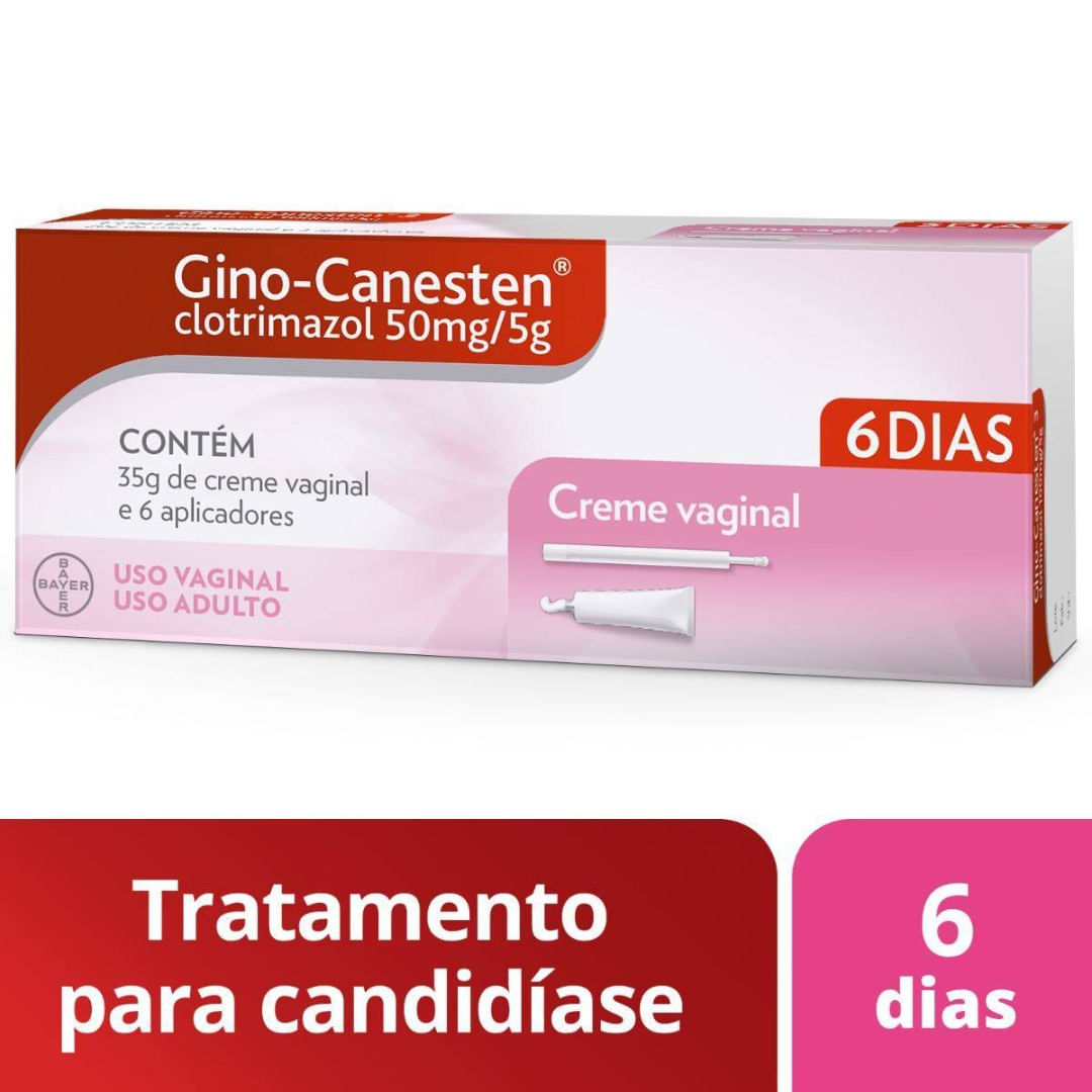 Tratamento da Candidíase Gino-Canesten Creme Vaginal - 6 dias