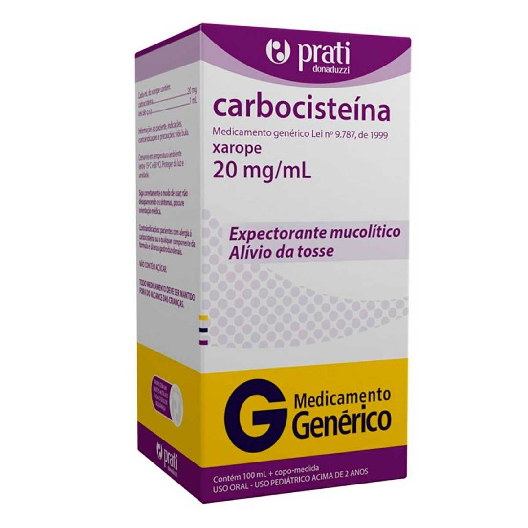 Carbocisteina Xarope Pediatra 100ml - Prati Génerico