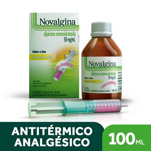 Novalgina 50mg/ml Solução Oral 100ml