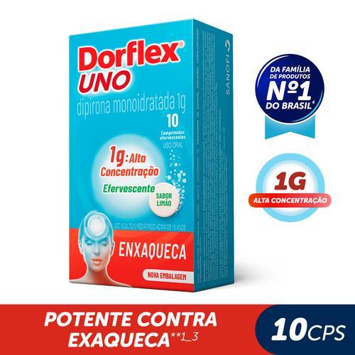 Dorflex Uno 1g 10 Comprimidos Efervescentes
