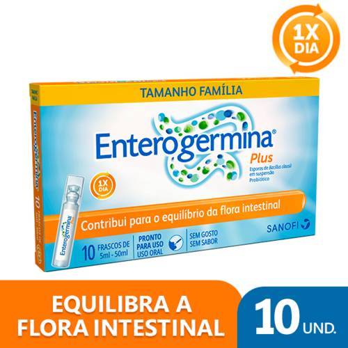 Enterogermina Plus 10 Frascos 5ml