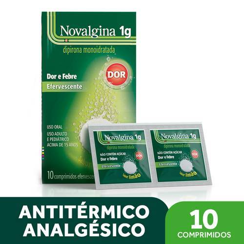 Novalgina 1g 10 Comprimidos Efervescente