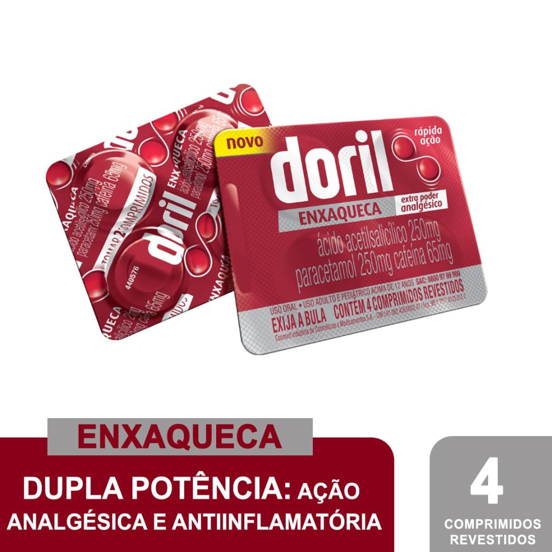 Doril Enxaqueca 4 Comprimidos