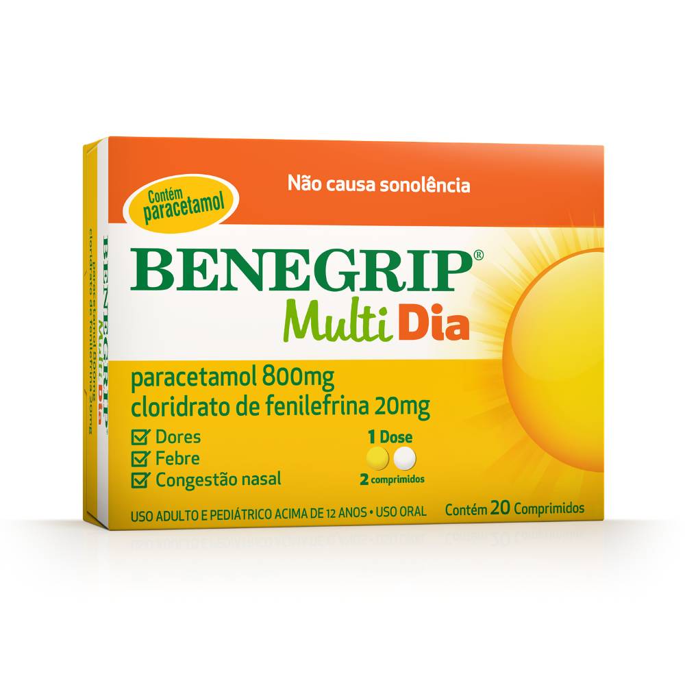 Benegrip Multi Dia 20 Comprimidos