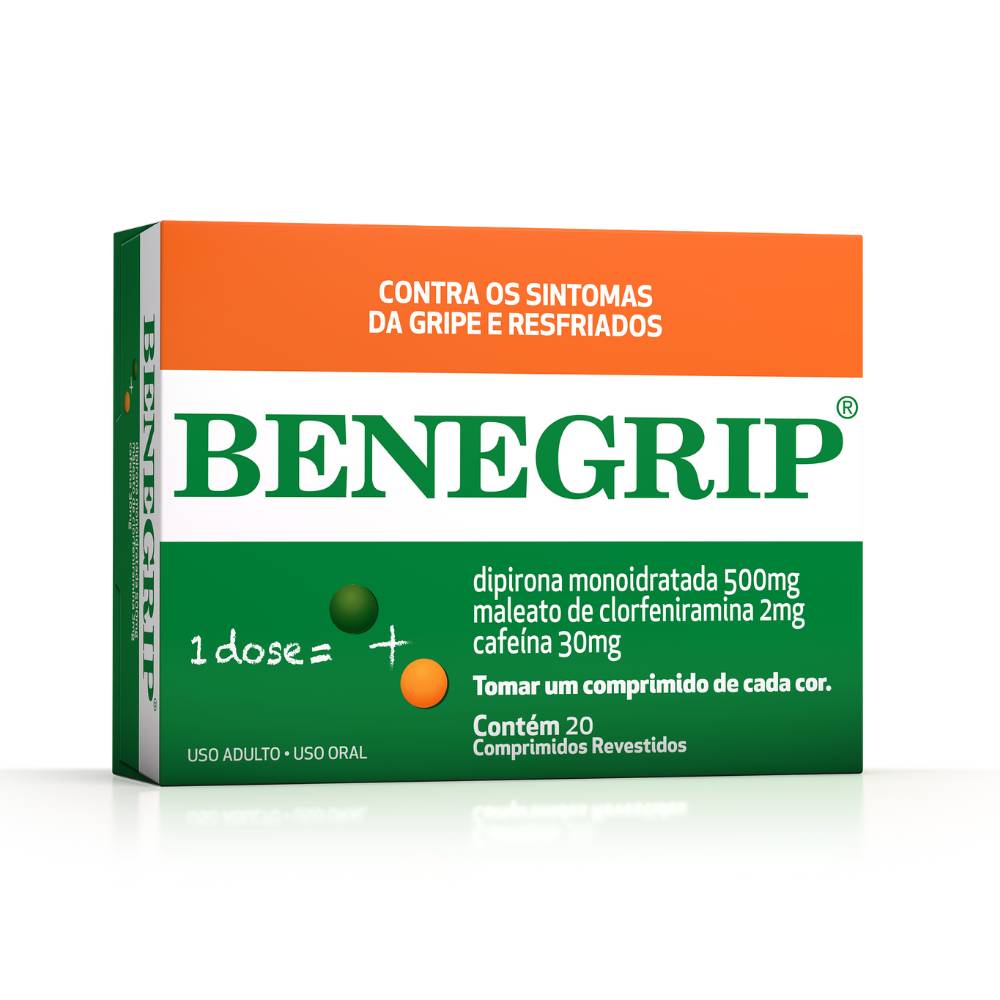 Benegrip 500mg 20 Comprimidos