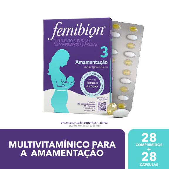 Femibion 3 Amamentação 28 Comprimidos  28 Cápsulas