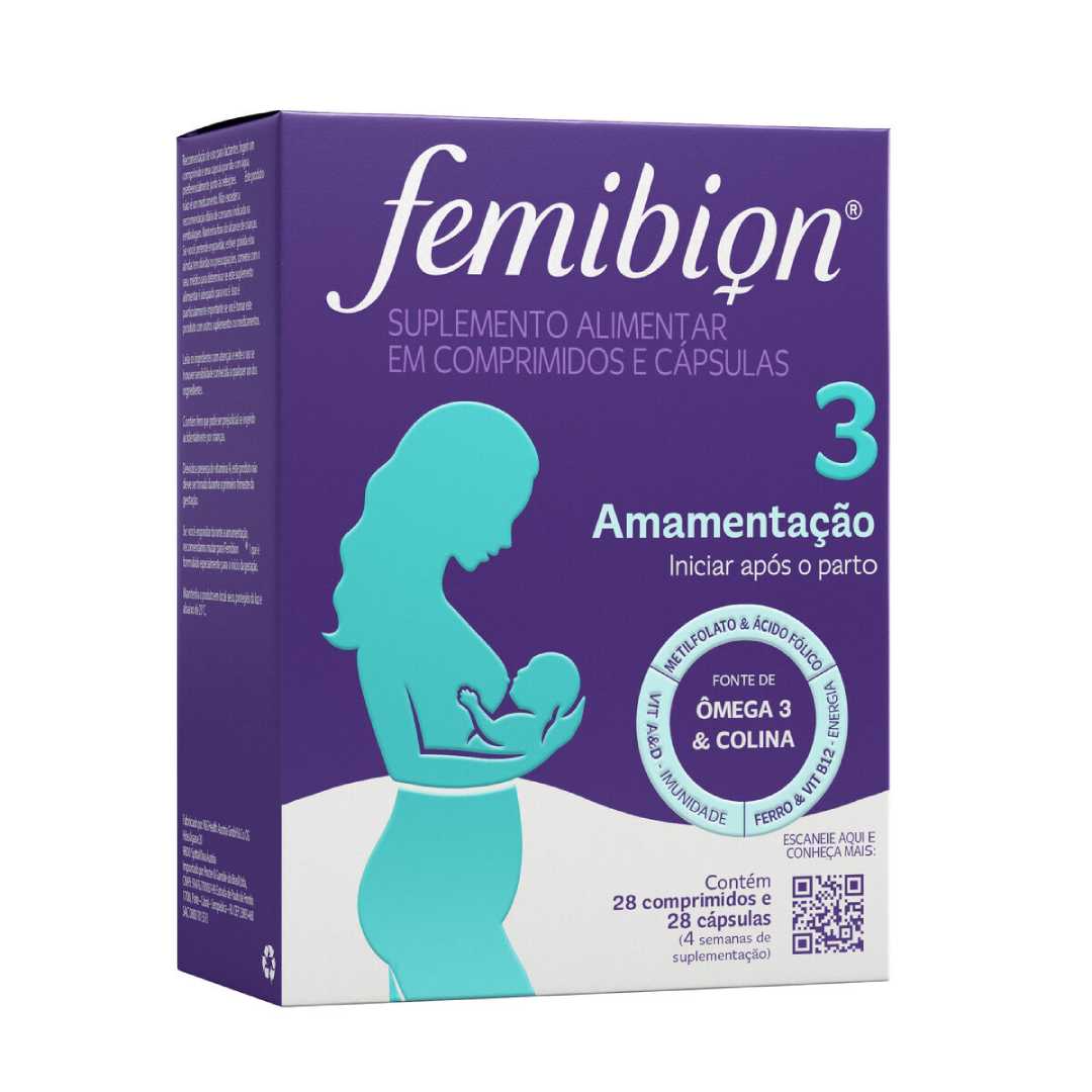 Femibion 3 Amamentação 28 Comprimidos  28 Cápsulas
