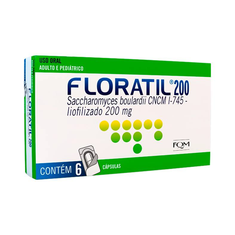 Floratil 200mg  6 Cápsulas