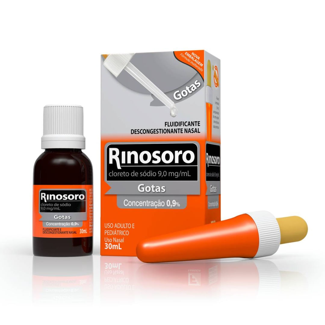 Rinosoro Solução Nasal Gotas 30ml