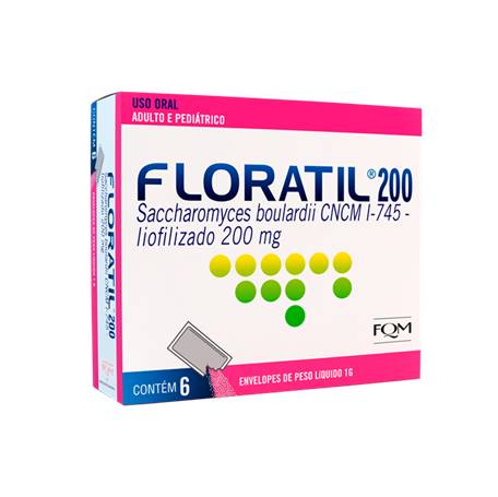 Floratil Pó 200mg  6 Envelopes 1g