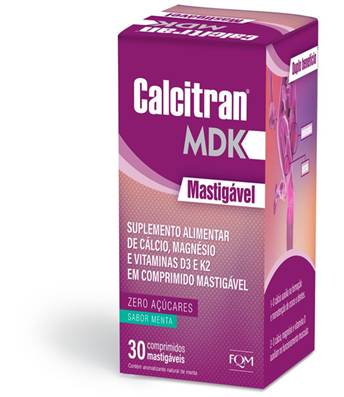 Calcitran Mdk 30 Comprimidos Mastigáveis