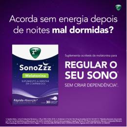 Sonozzz Melatonina 60 Comprimidos SubLinguais