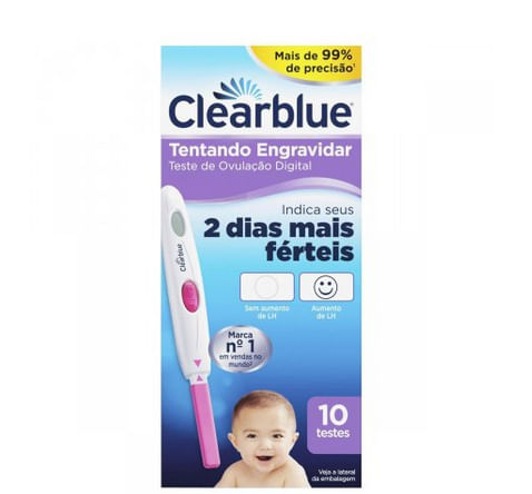ClearBlue Teste Digital Ovulação 10 Unidades