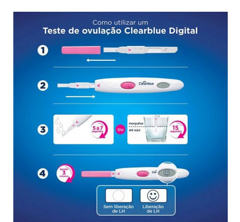 ClearBlue Teste Digital Ovulação 10 Unidades