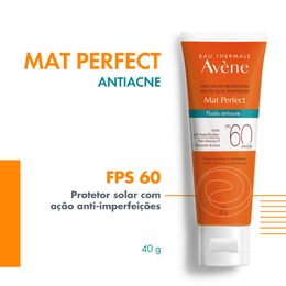 Protetor-Solar-Facial-Avene-Mat-Perfect-Fluido-Antiacne-FPS60-40ml
