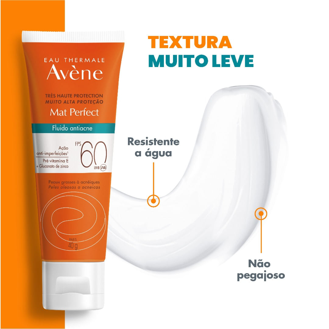 Protetor-Solar-Facial-Avene-Mat-Perfect-Fluido-Antiacne-FPS60-40ml