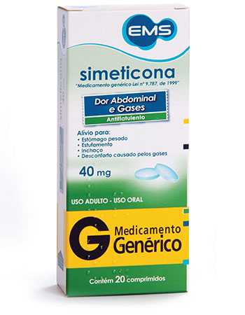 SIMETICONA-40MG-20CPR-EMS