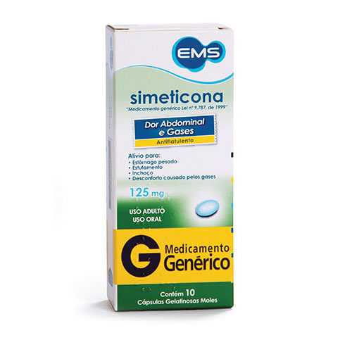 SIMETICONA-125MG-10CPS-EMS