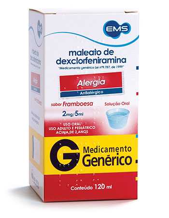 DEXCLORFENIRAMINA 2MG/05ML SOL 120ML-EMS