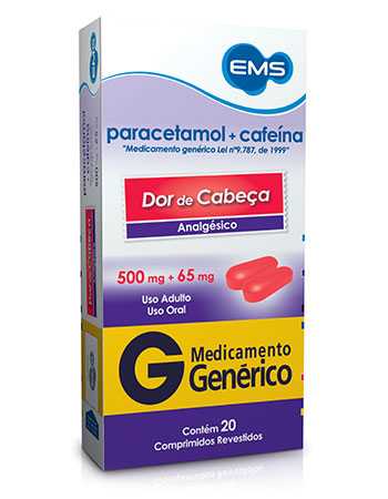 PARACETAMOL-CAFEINA-500-65MG-20CPR-EMS