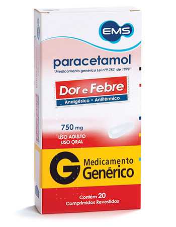 PARACETAMOL 750MG/20CPR-EMS