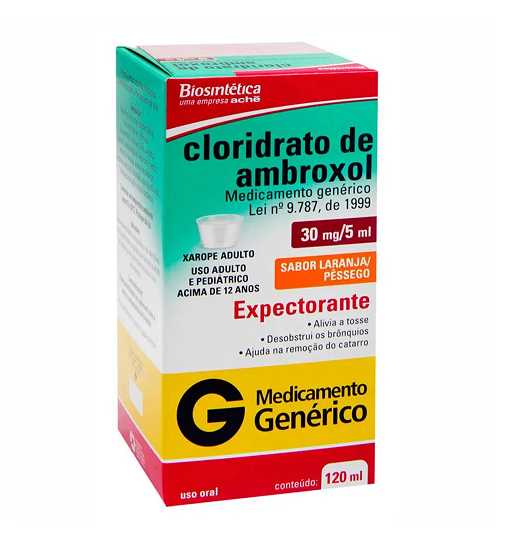 Ambroxol Xarope Adulto 120ml - Biosintética Genérico