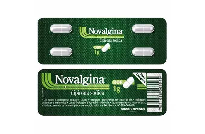 Novalgina 1g 4 Comprimidos