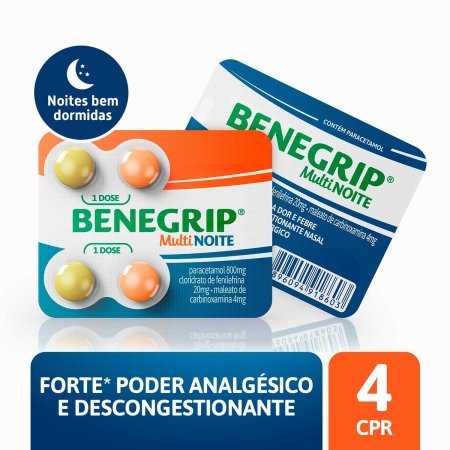 Benegrip Multi Noite 4 Comprimidos