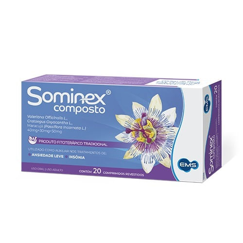 Sominex Composto 20 Comprimidos