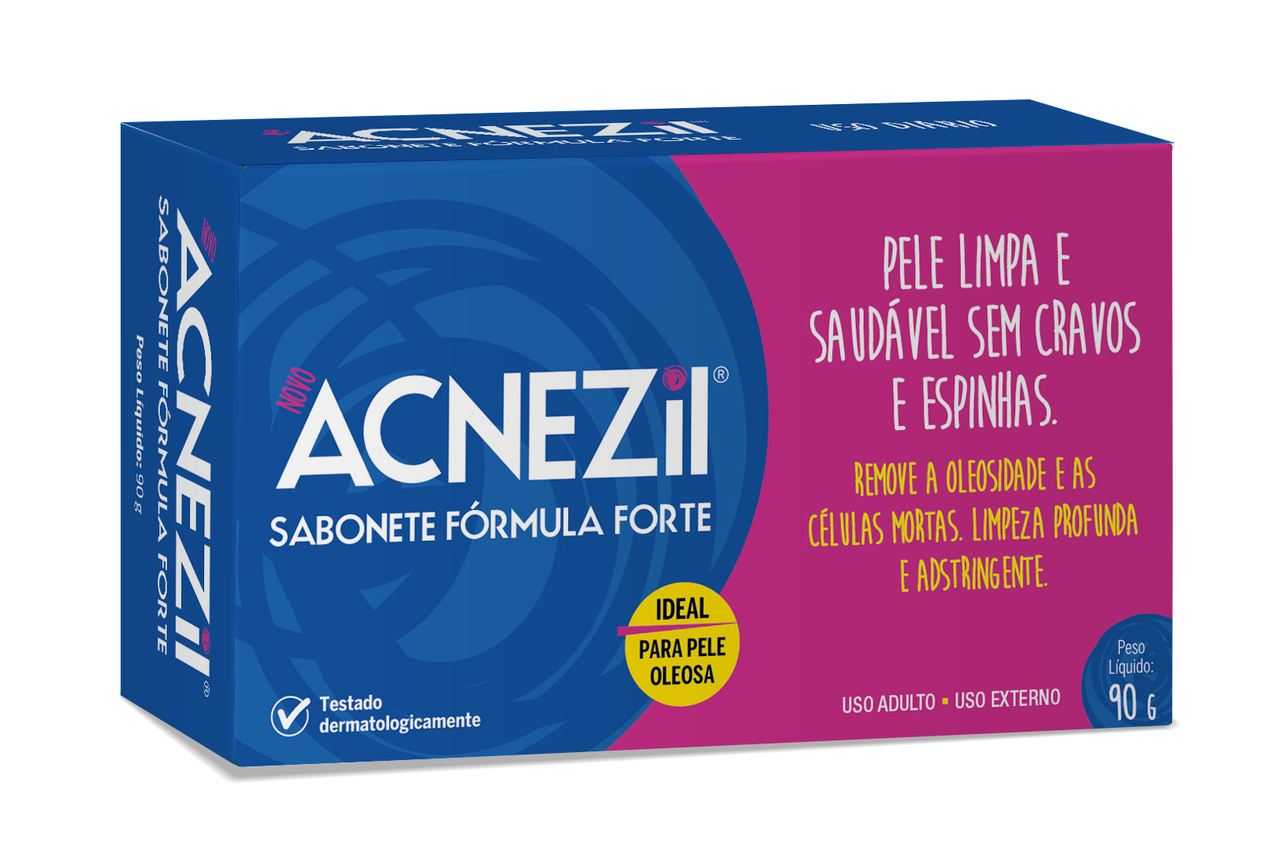 Acnezil Sabonete Facial 90g Forte