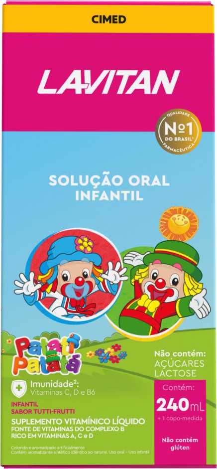 Lavitan Kids Solução Oral 240ml Tutti-Frutti