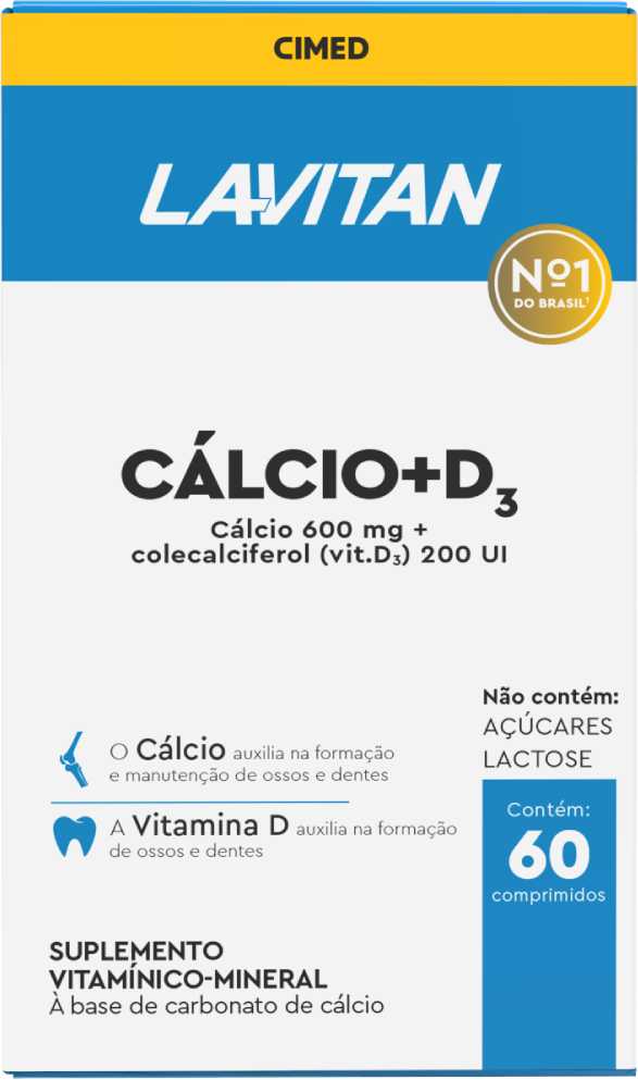 Lavitan Cálcio+D 60 Comprimidos
