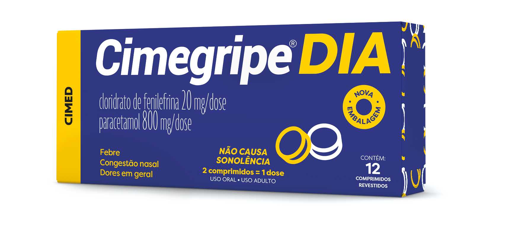 Cimegripe Dia 12 Comprimidos