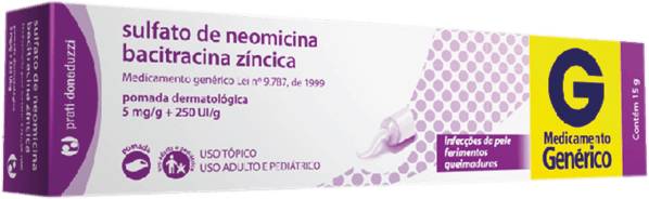Neomicina + Bacitracina Pomada 15g - Prati Génerico