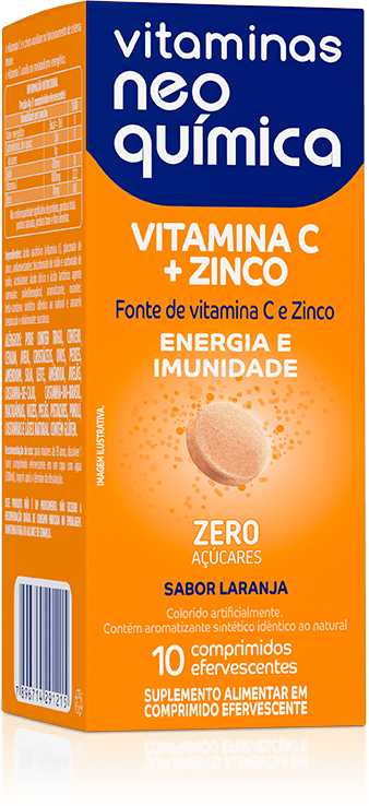 Vitamina Neo Química C+Zinco 10 Comprimidos Efervescentes