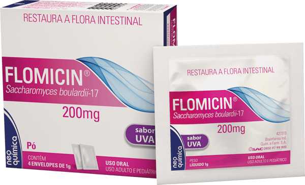 Flomicin 200mg Pó 4 Envelope