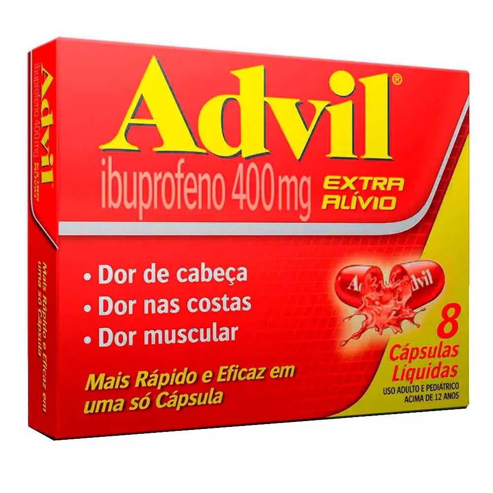 Advil 400mg 8 Cápsulas