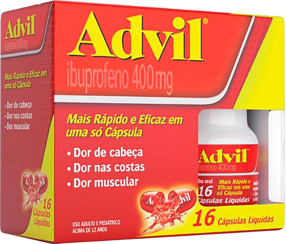 Advil 400mg 16 Cápsulas