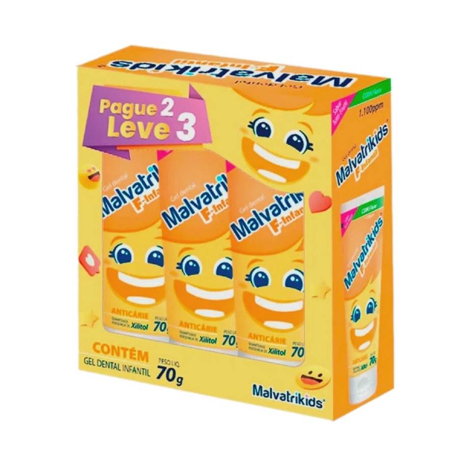 MALVATRIKIDS F-INF GEL DENTAL 70G LV3PG2