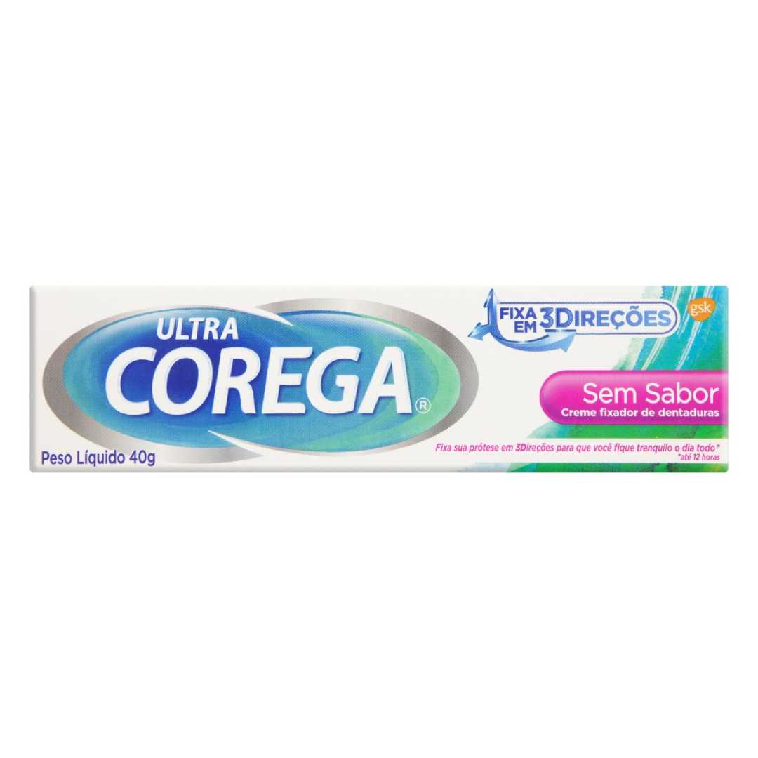 Corega Ultra Creme Sem Sabor 40g