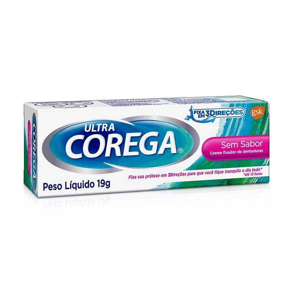 Corega Ultra Creme Sem Sabor 20g