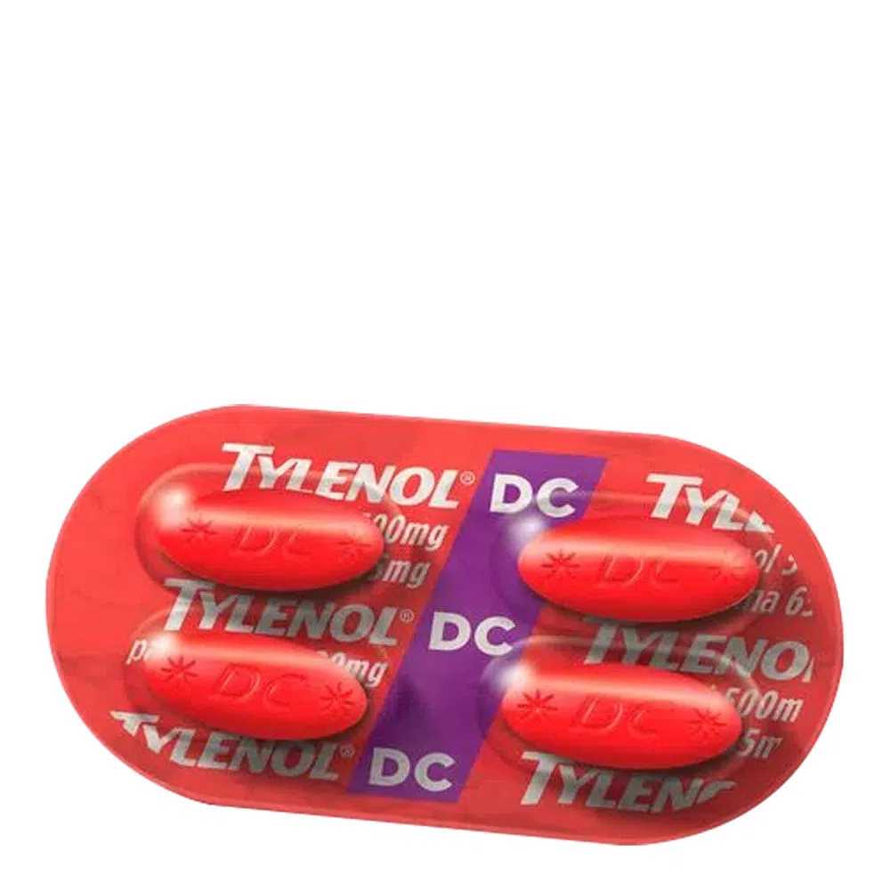 Tylenol DC  500 + 65mg  4 Comprimidos