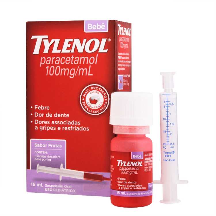 Tylenol Bebê Suspensão Oral 100mg  15ml