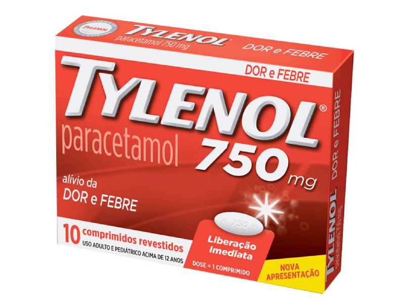 Tylenol 750mg  10 Comprimidos