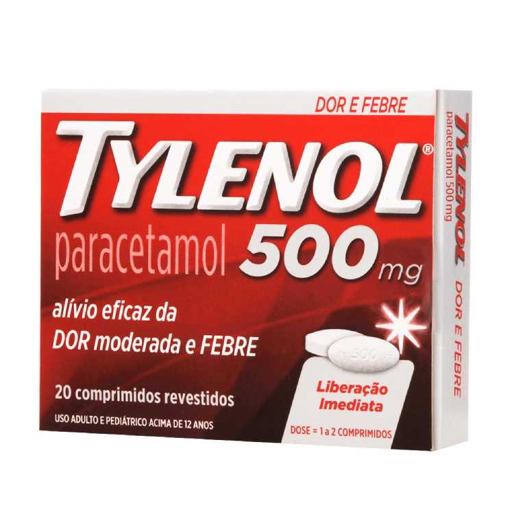 Tylenol 500mg  20 Comprimidos