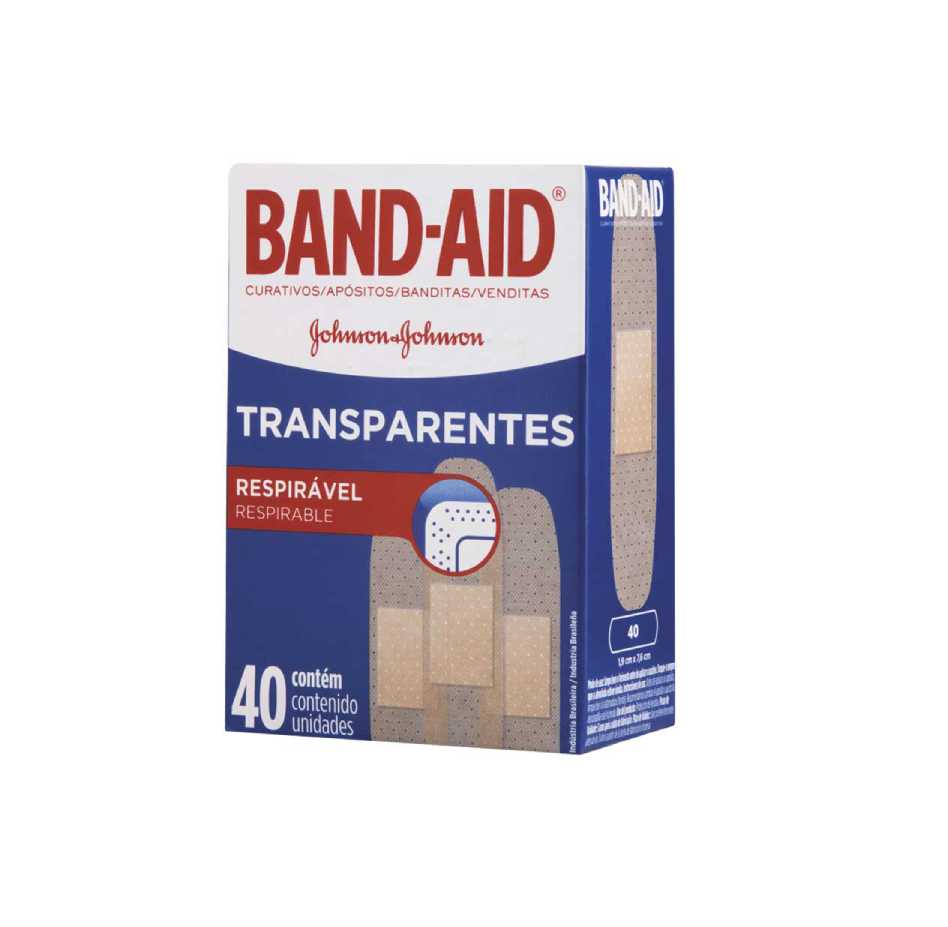 Curativo Band ¿ Aid Transparente 40 Unidades